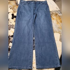 Buffalo David Bitton Blue Flare Wide Leg Jeans